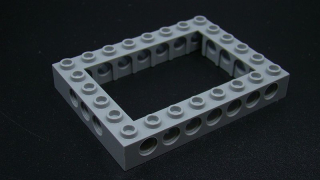 Lego Technic kostka 6x8 - světle šedá - light bluish gray