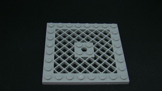 Lego destička 8x8 s mřížkou - světle šedá - light bluish gray