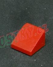 Lego šikmá kostička 30° 1 x 1 x 2/3 červená