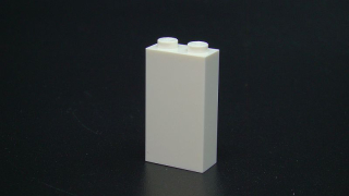 Lego kostka vysoká 1x2x3 - bílá 