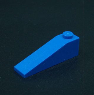 Lego šikmá kostka 18° 4x1 - modrá