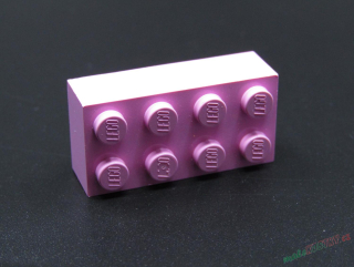 Lego®kostka 2x4 - jasně růžová