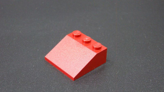 Lego kostiška šikmá 33 - 3x3 - tmavě červená