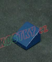 Lego šikmá kostička 1x1 tmavě modrá