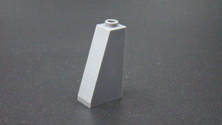 Lego kostička šikmá 75° 2 x 1 x 3 - tmavě šedá - dark bluish gray