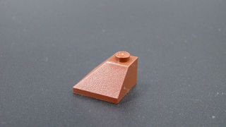 Lego kostička šikmá 45 2x2 - hnědá - reddish brown