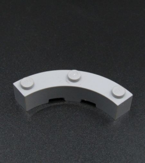 Lego oblouk 4x4 - světle šedá - light bluish gray