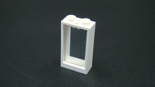 Lego okno 1x2x3 se sklem - bílé