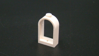 Lego okno 1x2x2 zaoblené - bílé