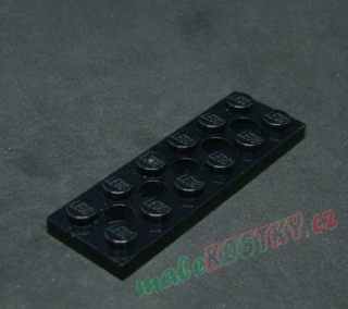 Lego Technic destička s otvory 2x6 černá