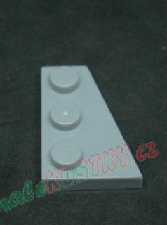 Lego destička klín 3x2 pravá světle šedá - light bluish gray