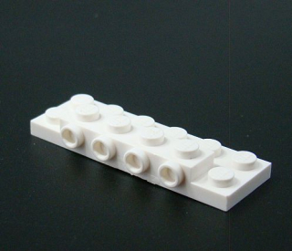 Lego speciální destička 2x6 s nopy - bílá
