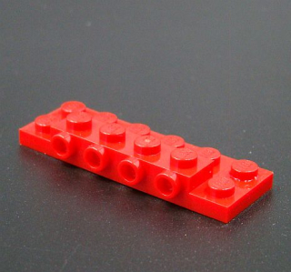 Lego speciální destička s nopy - červená