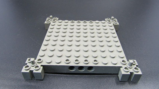 Lego deska vysoká 12x12 - tmavě šedá - dark gray