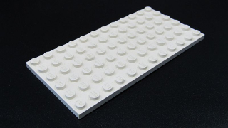 Lego destička 6x12 bílá