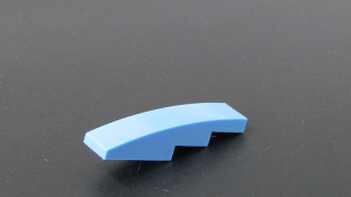 Lego oblá kostička 4x1 - středně modrá
