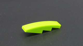 Lego oblá kostička 4x1 - světle zelená - lime