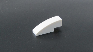 Lego zaoblená kostička 3x1 - bílá