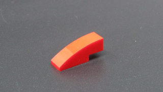 Lego zaoblená kostička 3x1 - červená