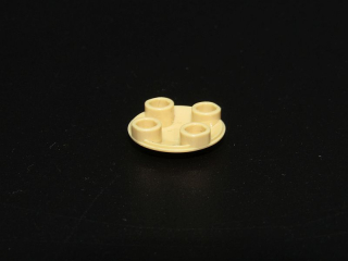 Lego destička kulatá vypouklá 2x2 - béžová