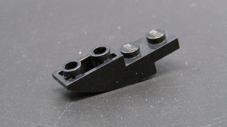 Lego speciální destička zaoblená 4x1 - černá