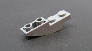 Lego speciální destička zaoblená 4x1 - tmavě šedá - dark bluish gray