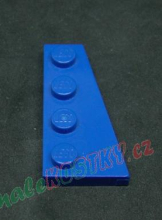 Lego destička klín 4x2 pravá modrá