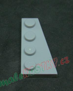 Lego destička klín 4x2 pravá světle šedá - light bluish gray