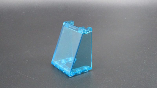 Lego sklo zešikmené 3x4x4 - průhledné světle modré