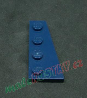 Lego destička klín 4x2 pravá tmavě modrá