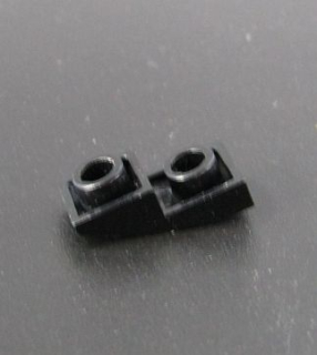 Lego destička zaoblená 2 x 1 x 2/3 Inverted - černá