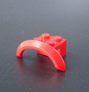 Lego blatník oblouk kruhový nízký - červený