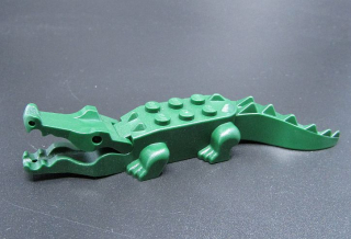 Lego krokodýl - tmavě zelený
