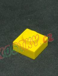Lego destička 1x1 žlutá