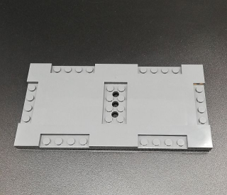 Lego deska - cesta - tmavě šedá - dark bluish gray