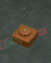 Lego destička 1x1 hnědá - reddish brown