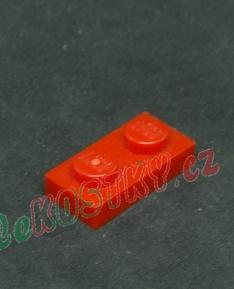 Lego destička 1x2 červená