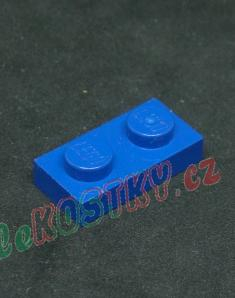 Lego destička 1x2 modrá