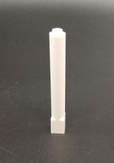 Lego sloup 1x1x6 - bílý 