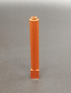 Lego sloup 1x1x6 - hnědý - reddish brown