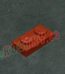 Lego destička 1x2 tmavě červená