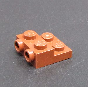 Lego destička speciální 2 x 2 x 2/3 - hnědá - reddish brown