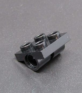 Lego destička speciální 2x2 se dvěma otvory - černá