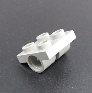 Lego destička speciální 2x2 se dvěma otvory - světle šedá - light gray