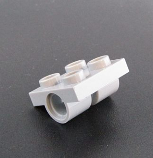 Lego destička speciální 2x2 se dvěma otvory - světle šedá - light bluish gray