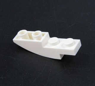 Lego speciální destička zaoblená 4x1 - bílá