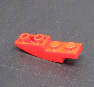 Lego speciální destička zaoblená 4x1 - červená