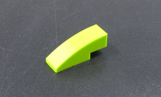 Lego zaoblená kostička 3x1 - světle zelená - lime