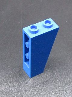 Lego kostička šikmá inverted  2x1x3 - modrá