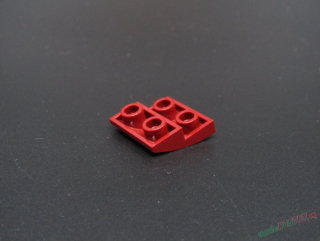 Lego destička zaoblená 2x2 - tmavě červená